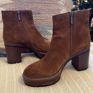 Steve Madden Brown Platform Booties size 7